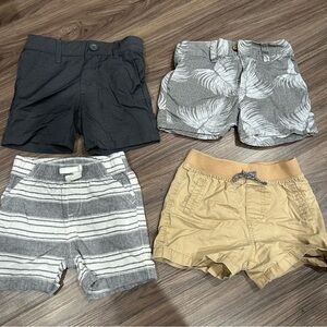 12 month boys shorts set of 4